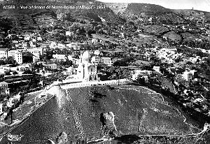 Alger - Vue aerienne Notre-Dame-d'Afrique - 1953
